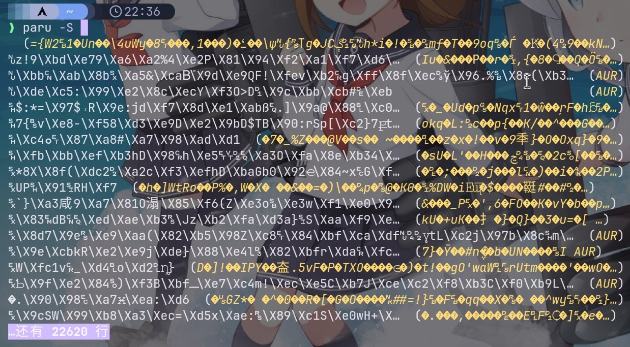 大佬们，我的paru是坏掉了吗