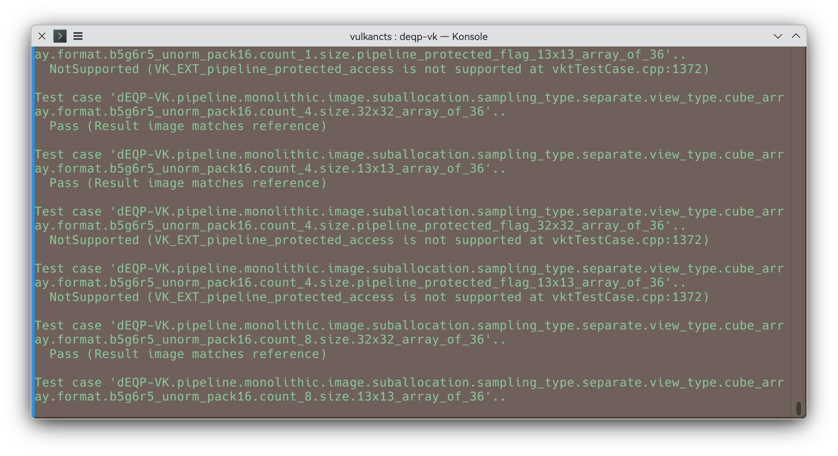 vulkan-cts 和opengl-cts 上线AUR了 第一次编译vulkancts时候还把我内存占满了