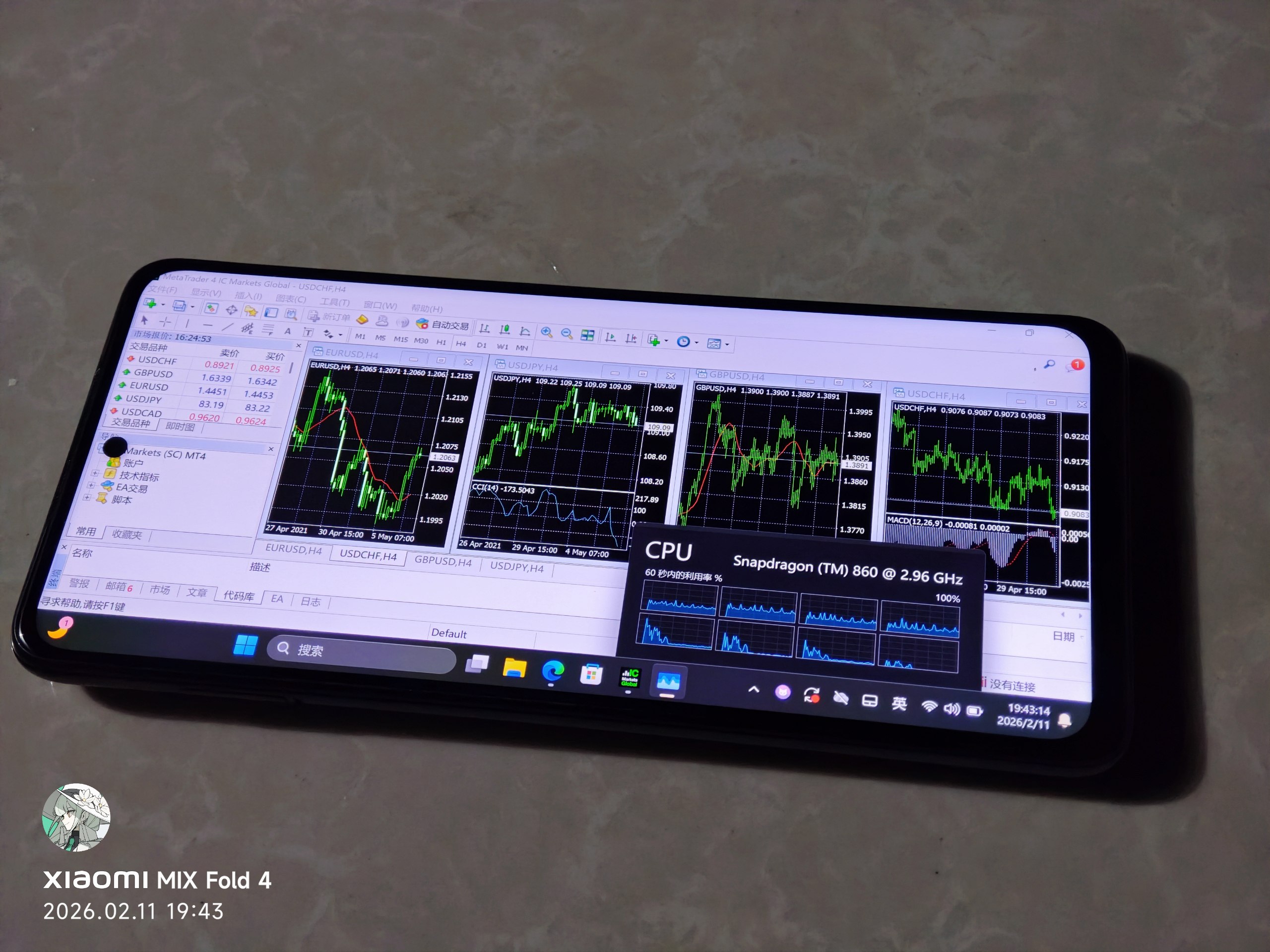 在奇奇怪怪的设备上炒外汇