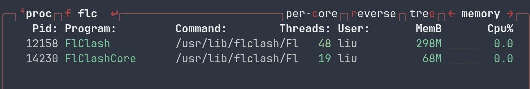 flclash 有点吃内存啊。