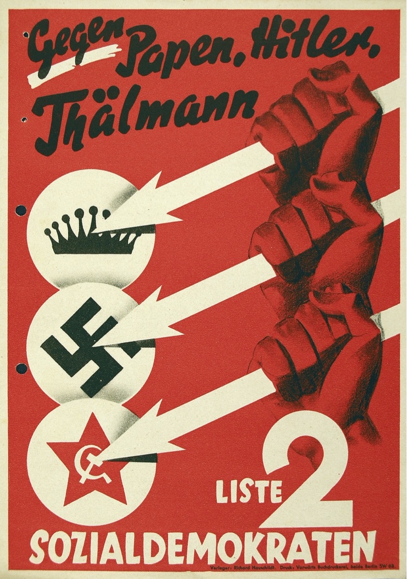 Three_Arrows_election_poster_of_the_Social_Democratic_Party_of_Germany,_1932_-_Gegen_Papen,_Hitler,_Thälmann.jpg